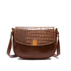Croc Glam Shoulder Bag – This stunning bag features a luxurious croc-embossed texture and a sleek silhouette