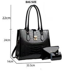 Sleek, Modern, and Elegantly Designed 3-in-1 Handbag Set