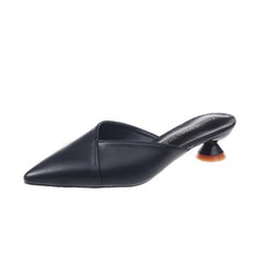 Pointed-Toe Slip-On Mules – These sleek and stylish mules feature a sharp pointed toe
