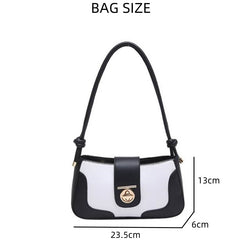 Elegant Two-Tone Shoulder Bag – This sophisticated bag features a chic two-tone design