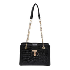 Chic and Fashionable Crocodile Pattern Sling Bag with Sleek Silhouette – Perfect for Elevating Your Look