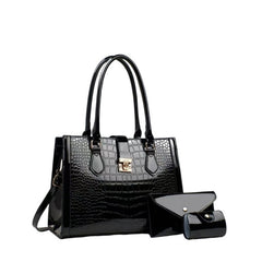 Sleek, Modern, and Elegantly Designed 3-in-1 Handbag Set
