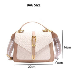 Luxurious Croc Pattern Sling Bag – Featuring a rich croc-embossed texture