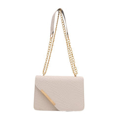 Luxury-Inspired Quilted Sling Bag with Gold Chain Accent – A Modern Classic for Polished Looks