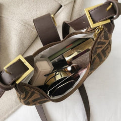 Refined Monogram Hobo Shoulder Bag Crafted for Luxury and Everyday Sophistication