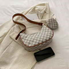 2 in 1 Chic Monogram Print Sling Bag – Designed for versatility and style