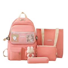 4-Piece Women's Bag Set – Handbag, Backpack, School Bag, Laptop Satchel