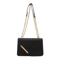 Luxury-Inspired Quilted Sling Bag with Gold Chain Accent – A Modern Classic for Polished Looks