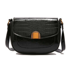 Croc Glam Shoulder Bag – This stunning bag features a luxurious croc-embossed texture and a sleek silhouette