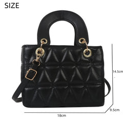 Sophisticated Quilted Mini Tote Bag – A Petite Yet Stylish Companion for Every Occasion