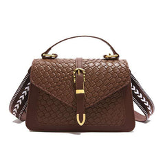 Luxurious Croc Pattern Sling Bag – Featuring a rich croc-embossed texture