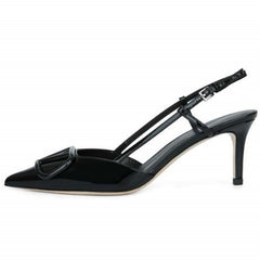 Women’s Slip-On Pointed Toe Stiletto Mules – Elevate Your Look with These Sleek, Fashion-Forward Mules