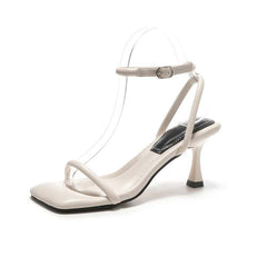 Metallic Silver Strappy Heeled Sandals – Radiating Modern Glamour