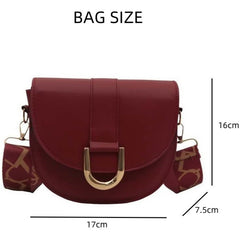 Elegant Saddle Crossbody Bag – With its classic saddle shape and refined design