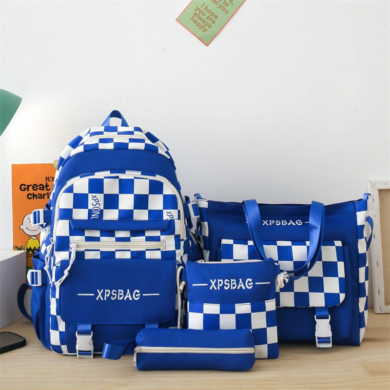 4-Piece Women's Handbag & Backpack Set – Stylish School, Laptop, and Everyday Bags