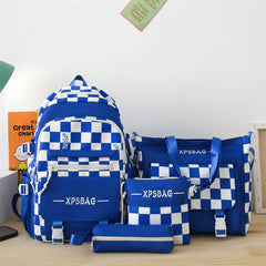 4-Piece Women's Handbag & Backpack Set – Stylish School, Laptop, and Everyday Bags
