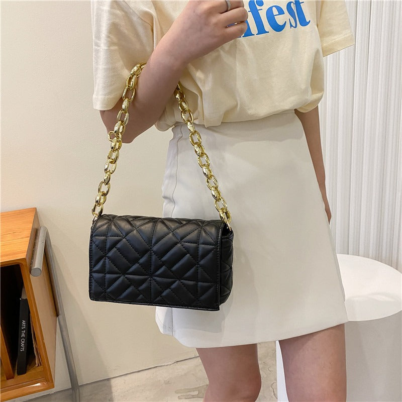 Rectangular Shaped Luxe Sling Bag – With its sleek, structured silhouette and refined finish