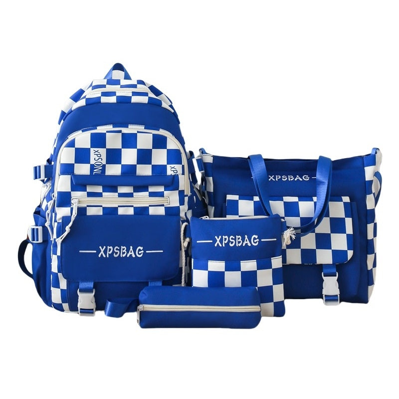 4-Piece Women's Handbag & Backpack Set – Stylish School, Laptop, and Everyday Bags
