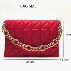 Rectangular Shaped Luxe Sling Bag – With its sleek, structured silhouette and refined finish