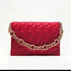 Rectangular Shaped Luxe Sling Bag – With its sleek, structured silhouette and refined finish