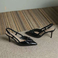 Women’s Slip-On Pointed Toe Stiletto Mules – Elevate Your Look with These Sleek, Fashion-Forward Mules