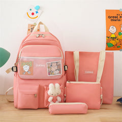 4-Piece Women's Bag Set – Handbag, Backpack, School Bag, Laptop Satchel