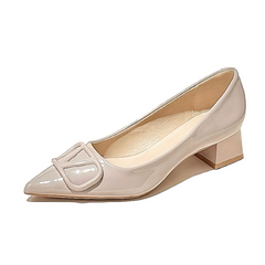 Elegant Slip-On Low Block Heels – A Perfect Blend of Comfort and Sophistication