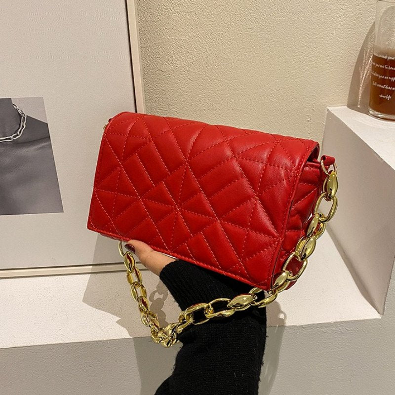 Rectangular Shaped Luxe Sling Bag – With its sleek, structured silhouette and refined finish