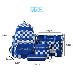 4-Piece Women's Handbag & Backpack Set – Stylish School, Laptop, and Everyday Bags